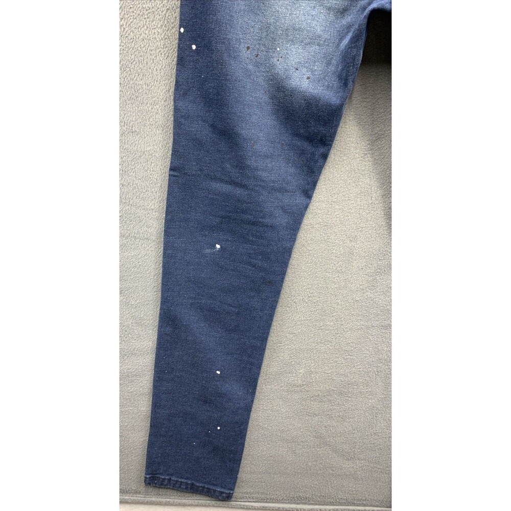 Brooklyn State Denim Jeans Men's Size 34 Blue Distressed Destroyed - Picture 12 of 16